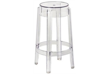 Charles Backless Barstool Clear - 2ft 6in in Orlando