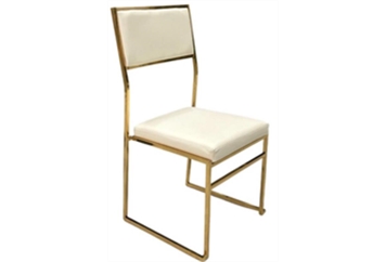 Yoyoma Chair White - Gold Frame Tall in Orlando