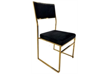 Yoyoma Chair Black - Gold Frame Tall in Orlando