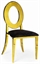 O Chair Gold - Black Pad in Orlando