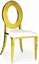 O Chair Gold - White Pad in Orlando