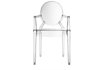 Ghost Clear Chair With Arms - 1ft 6in in Orlando