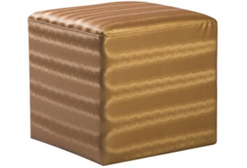 Metallic Cube Ottoman - Gold 1ft 8in in Orlando