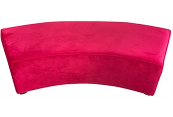 Minotti Curved Bench - Pink 5ft 5in in Orlando