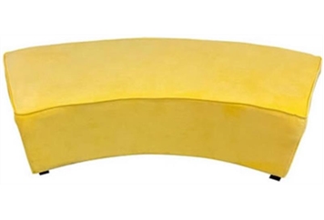 Minotti Curved Bench - Yellow 5ft 5in in Orlando