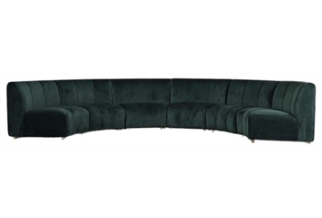 Velvet Sofa Green in Naples, Marco Island, Ft. Myers