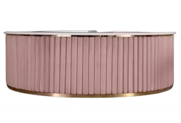 Velvet Round Bar Pink - Half Moon 11ft in Miami, Ft. Lauderdale, Palm Beach