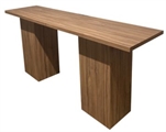 Platform Long Dark Wood Highboy Table Large in Miami, Ft. Lauderdale, Palm Beach