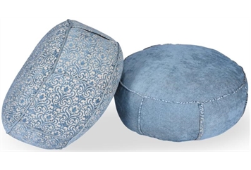 Pouf - Blue and Gray in Miami, Ft. Lauderdale, Palm Beach