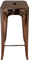 Marais Metal Barstool - Rose Gold in Miami, Ft. Lauderdale, Palm Beach