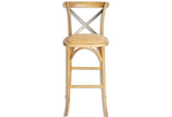 Cross Back Brown Barstool in Miami, Ft. Lauderdale, Palm Beach