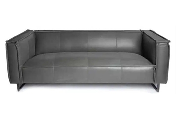 Leather Sofa - Charcoal in Miami, Ft. Lauderdale, Palm Beach