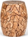 Barrel Teak End Table in Miami, Ft. Lauderdale, Palm Beach