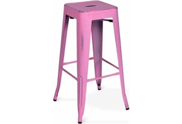 Marais Metal Barstool - Pink in Orlando