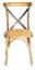 Cross Back Chair - Natural and Steel in Orlando