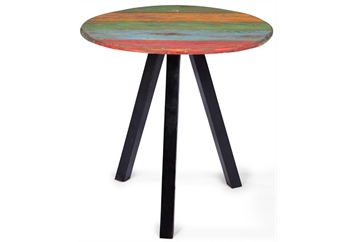 Wood Cafe Table with Rainbow Top in Orlando