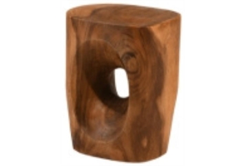 Wood Stump End Table Craved in Orlando