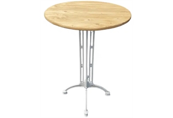Bistro Highboy Table White - Tuscan Top in Orlando