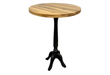 Louie Highboy Table White - Oak Top in Orlando