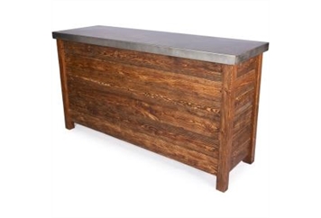 Rustic Bar with Steel Top in Orlando