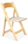 zz Folding Chair Padded Natural Wood in Orlando
