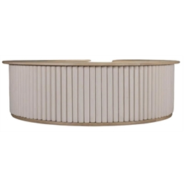 Fabrizio Half Round Bar - Wood Top in Miami, Ft. Lauderdale, Palm Beach