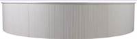 Slat Half Round Bar - White Top 11ft in Miami, Ft. Lauderdale, Palm Beach
