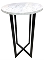 Industrial Highboy Table Black - Marble in Orlando