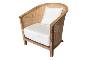 Cane Armchair - White in Orlando