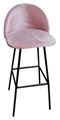 Royal Barstool - Black Legs and Pink Seat in Orlando