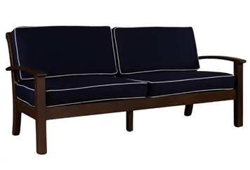Walnut Sofa Navy - 2 Seater in Orlando