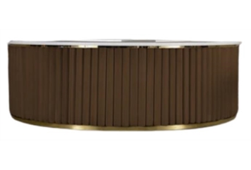 Velvet Round Bar Caramel - Half Moon 11ft in Orlando