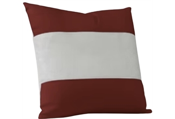Pillow - Dark Red and White Stripes in Orlando