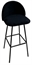 Royal Barstool - Black Legs and Black Seat in Tampa, St Petersburg