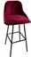 Royal Barstool - Black Legs and Burgundy Seat in Tampa, St Petersburg
