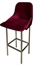 Royal Barstool - Silver Legs and Burgundy Seat in Tampa, St Petersburg