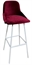 Royal Barstool - White Legs and Burgundy Seat in Tampa, St Petersburg