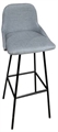 Royal Barstool - Black Legs and Light Gray Seat in Tampa, St Petersburg