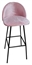 Royal Barstool - Black Legs and Pink Seat in Tampa, St Petersburg