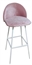 Royal Barstool - White Legs and Pink Seat in Tampa, St Petersburg