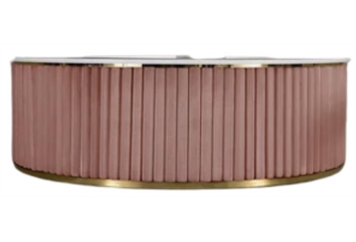 Velvet Round Bar Blush - Half Moon 11ft in Tampa, St Petersburg