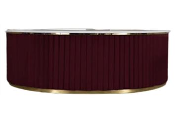 Velvet Round Bar Burgundy - Half Moon 11ft in Tampa, St Petersburg