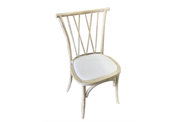 Crossed Dining Chair Natural - White in Naples, Marco Island, Ft. Myers