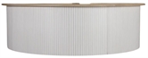 Slat Half Round Bar - Wood Top 11ft in Naples, Marco Island, Ft. Myers