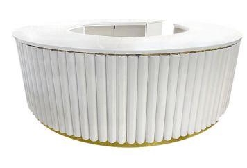 Velvet Round Bar White - Half Moon 11ft in Naples, Marco Island, Ft. Myers