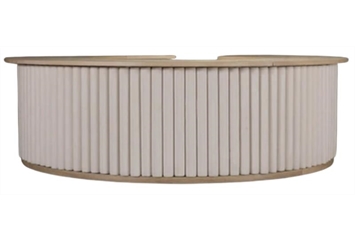 Fabrizio Half Round Bar - Wood Top in Naples, Marco Island, Ft. Myers