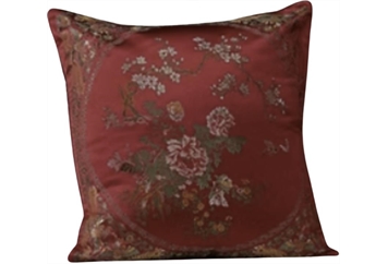 Pillow - Red Floral Pattern in Naples, Marco Island, Ft. Myers