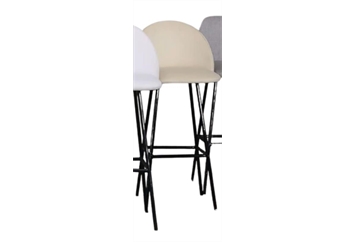 Royal Barstool - Black Legs and Cream Seat in Naples, Marco Island, Ft. Myers