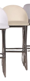 Royal Barstool - Silver Legs and Cream Seat in Tampa, St Petersburg