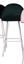 Royal Barstool - White Legs and Green Seat in Tampa, St Petersburg